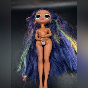 LOL Surprise OMG Sketches Fashion Doll with Rainbow Hair 2019 MGA TLC No Outfit